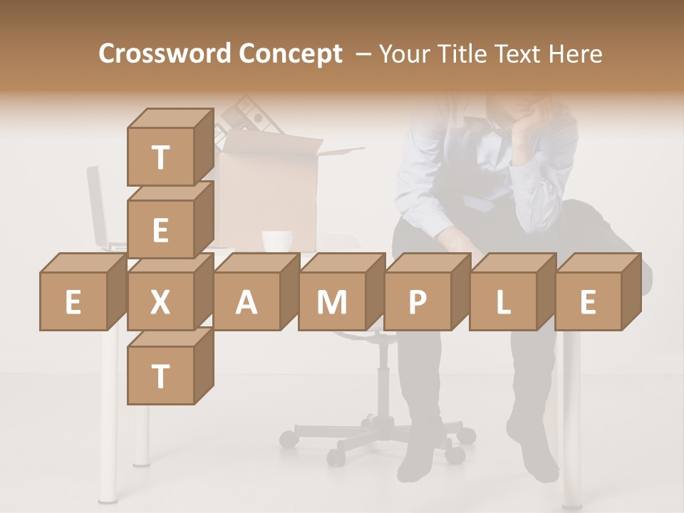 Grey Office Economy PowerPoint Template