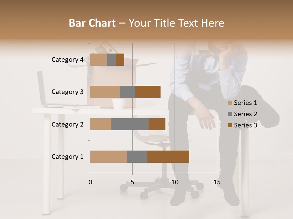 Grey Office Economy PowerPoint Template