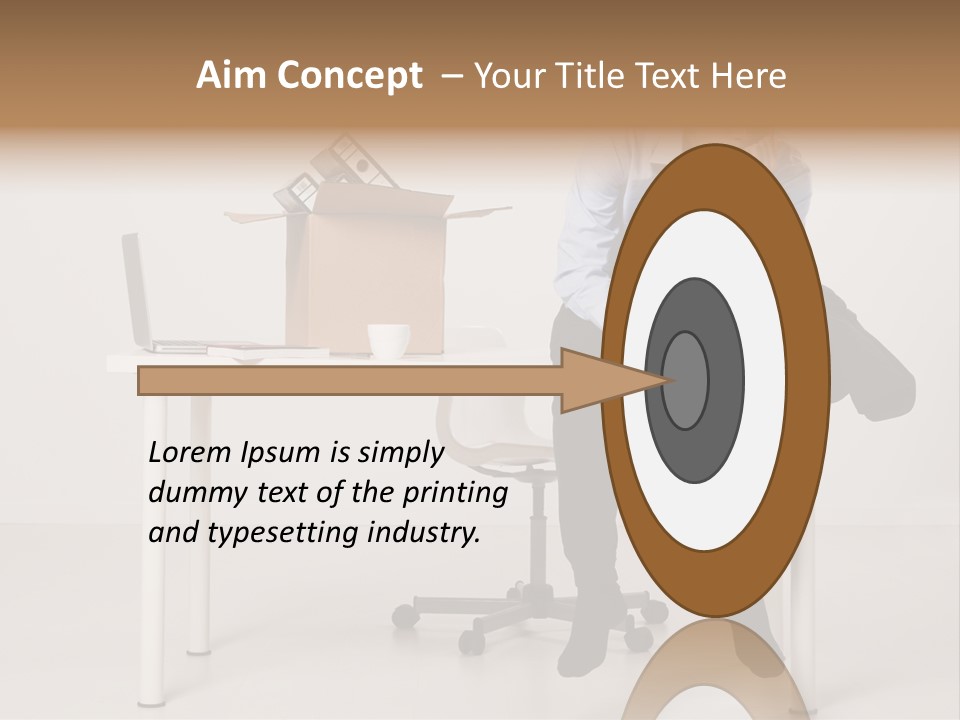 Grey Office Economy PowerPoint Template