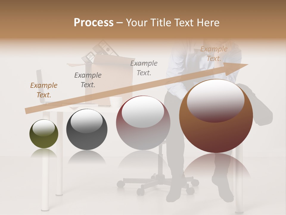 Grey Office Economy PowerPoint Template