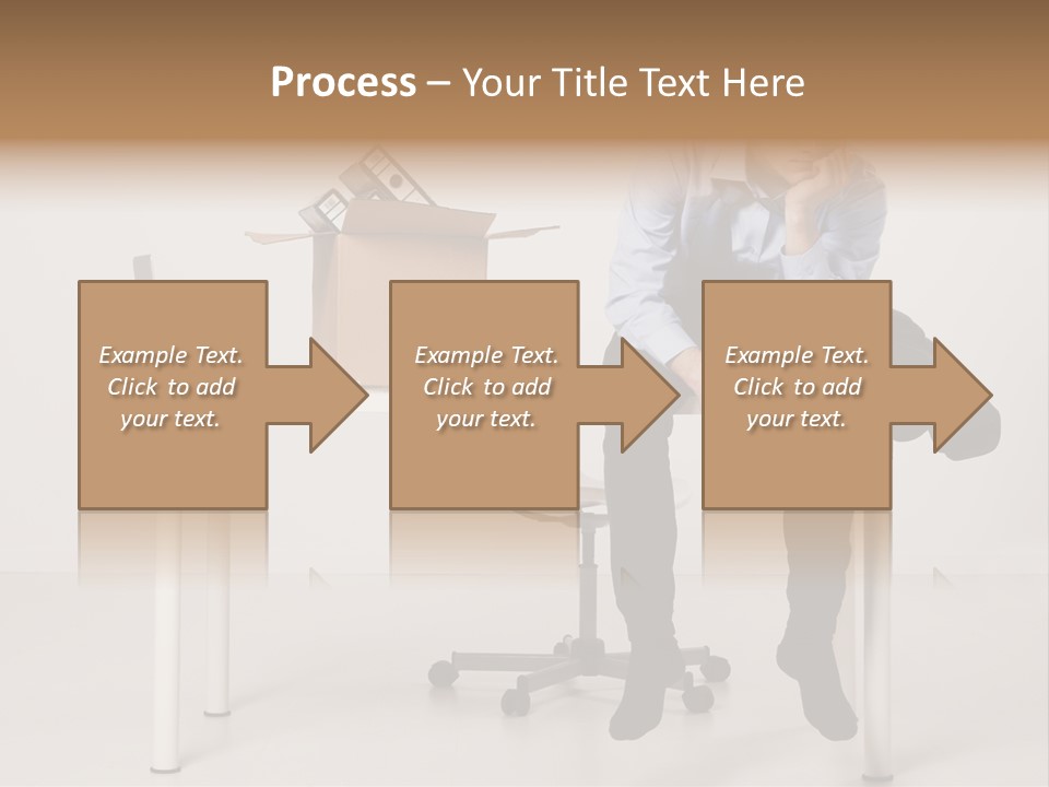Grey Office Economy PowerPoint Template