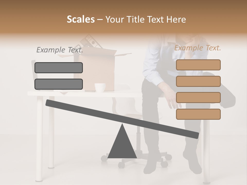 Grey Office Economy PowerPoint Template