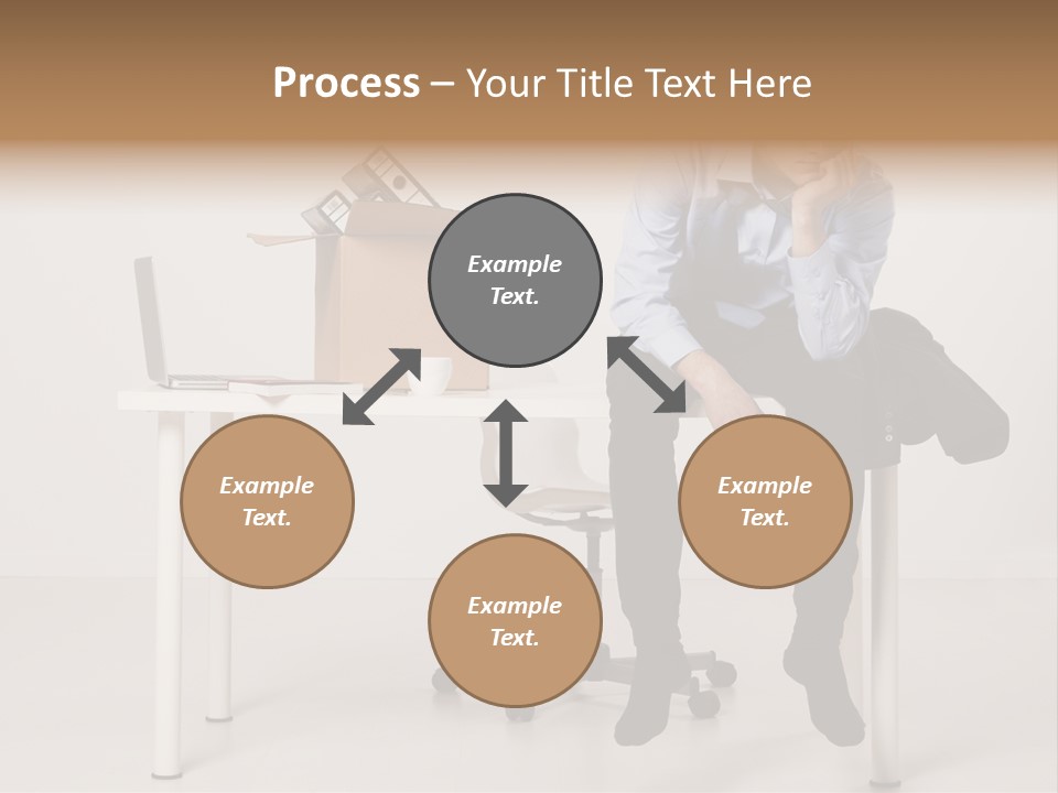 Grey Office Economy PowerPoint Template