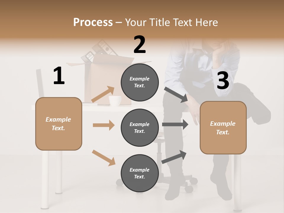 Grey Office Economy PowerPoint Template