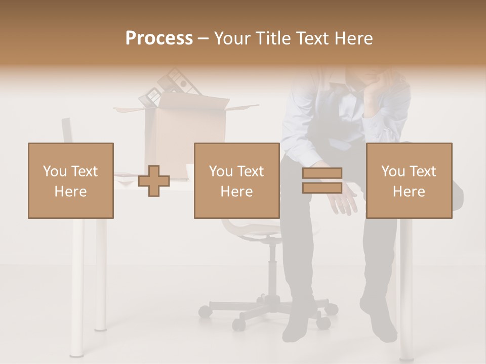 Grey Office Economy PowerPoint Template