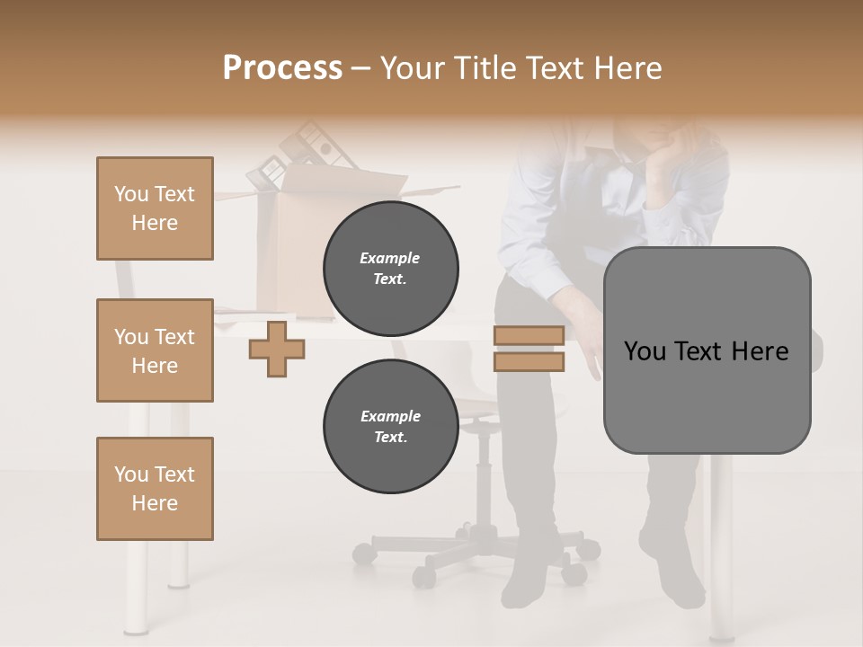 Grey Office Economy PowerPoint Template