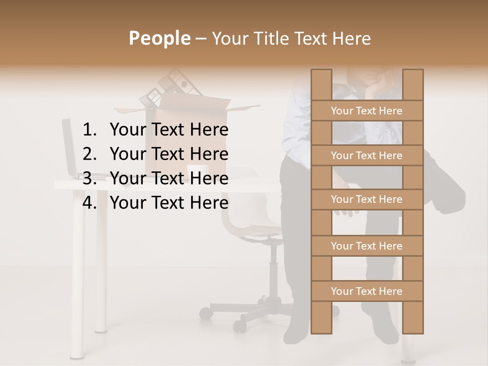 Grey Office Economy PowerPoint Template