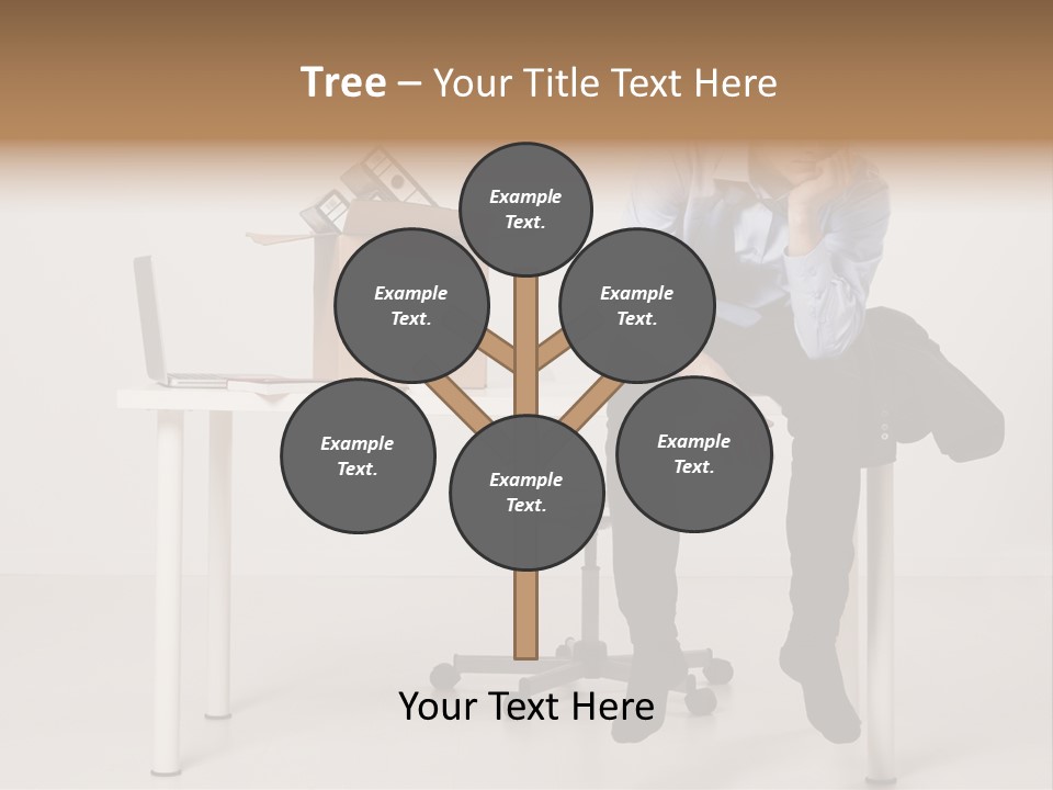 Grey Office Economy PowerPoint Template