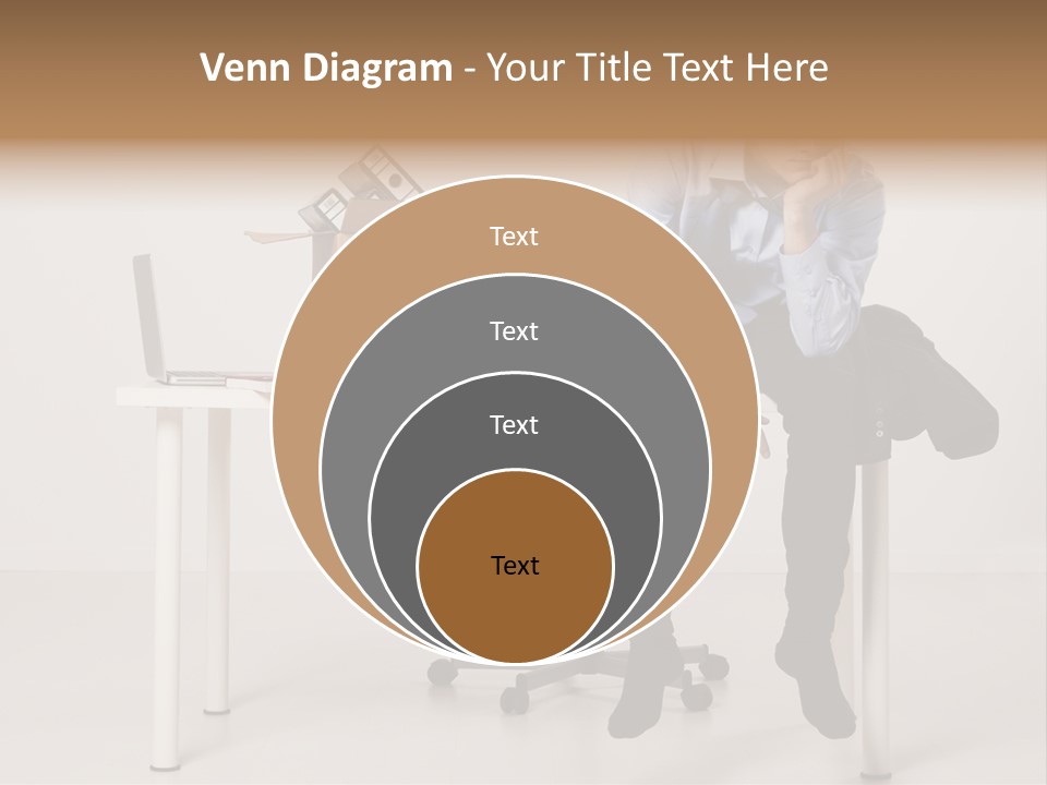 Grey Office Economy PowerPoint Template