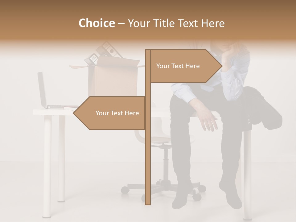 Grey Office Economy PowerPoint Template