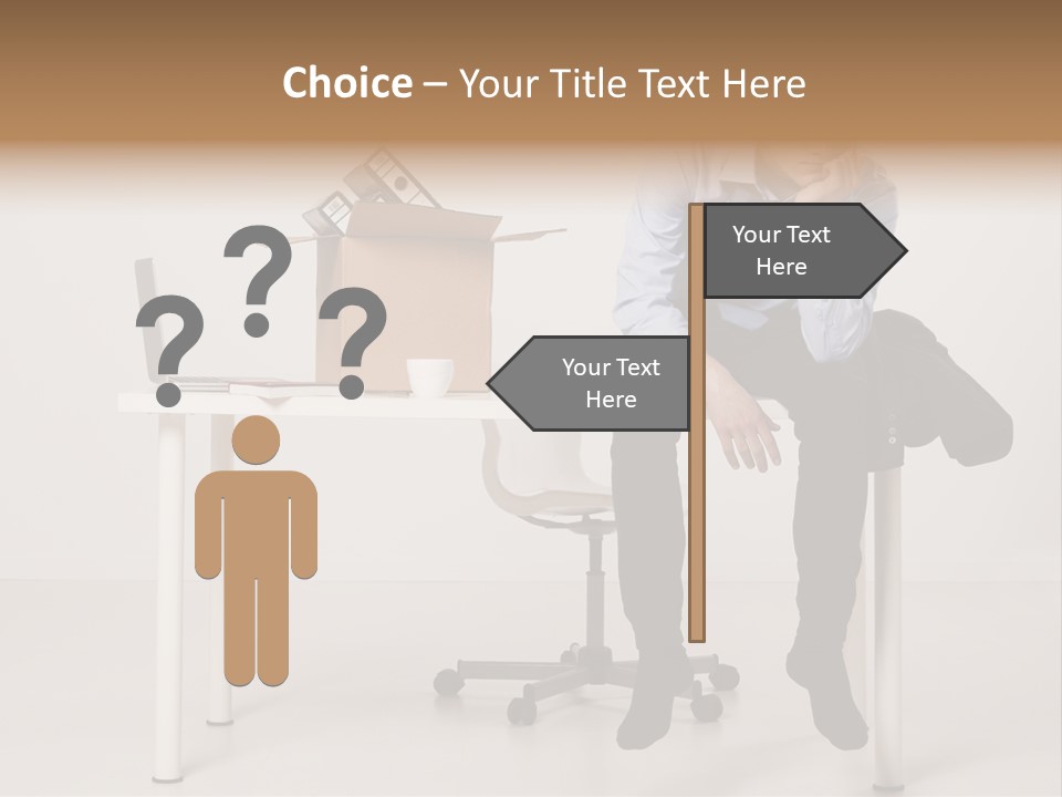Grey Office Economy PowerPoint Template