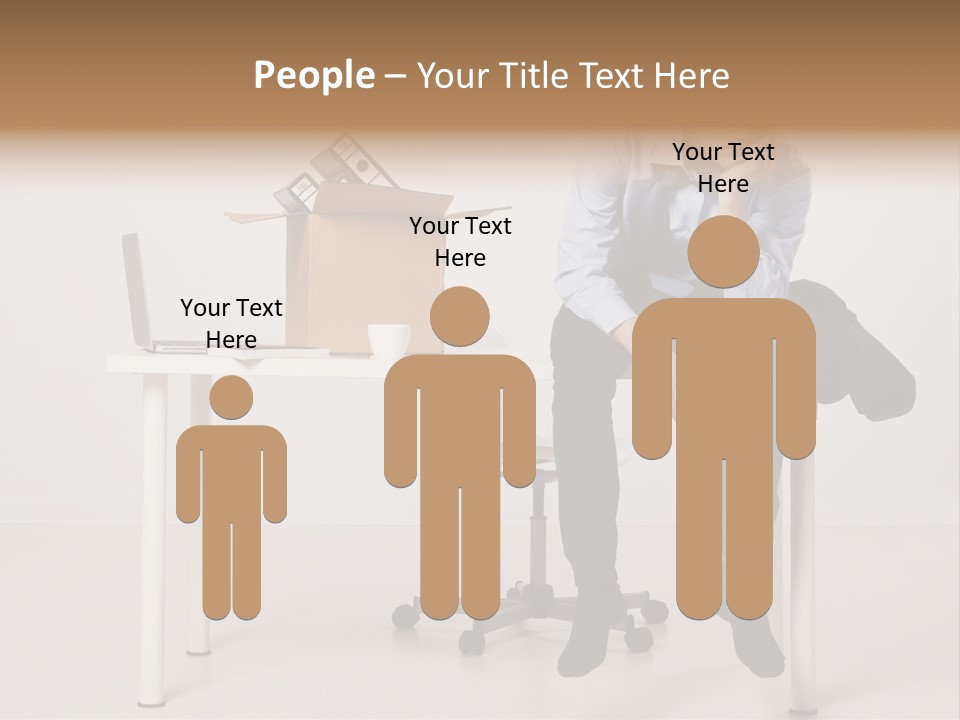 Grey Office Economy PowerPoint Template