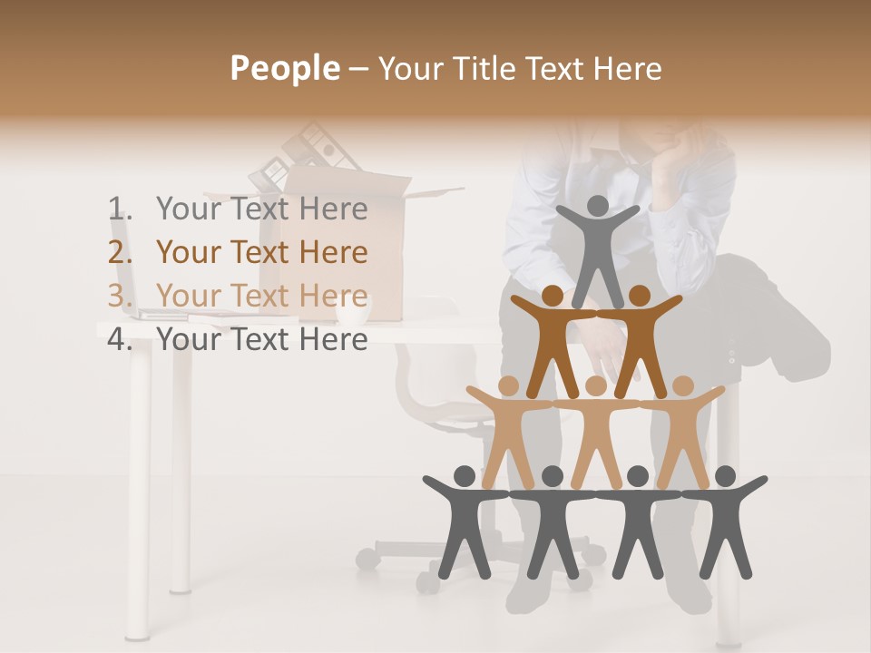 Grey Office Economy PowerPoint Template