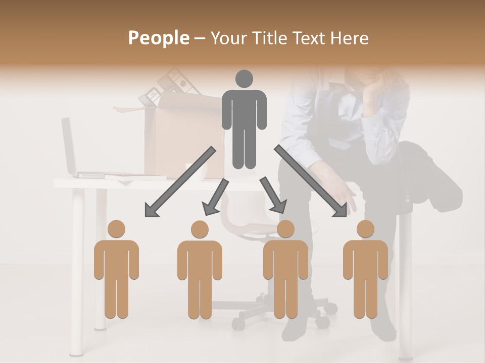 Grey Office Economy PowerPoint Template