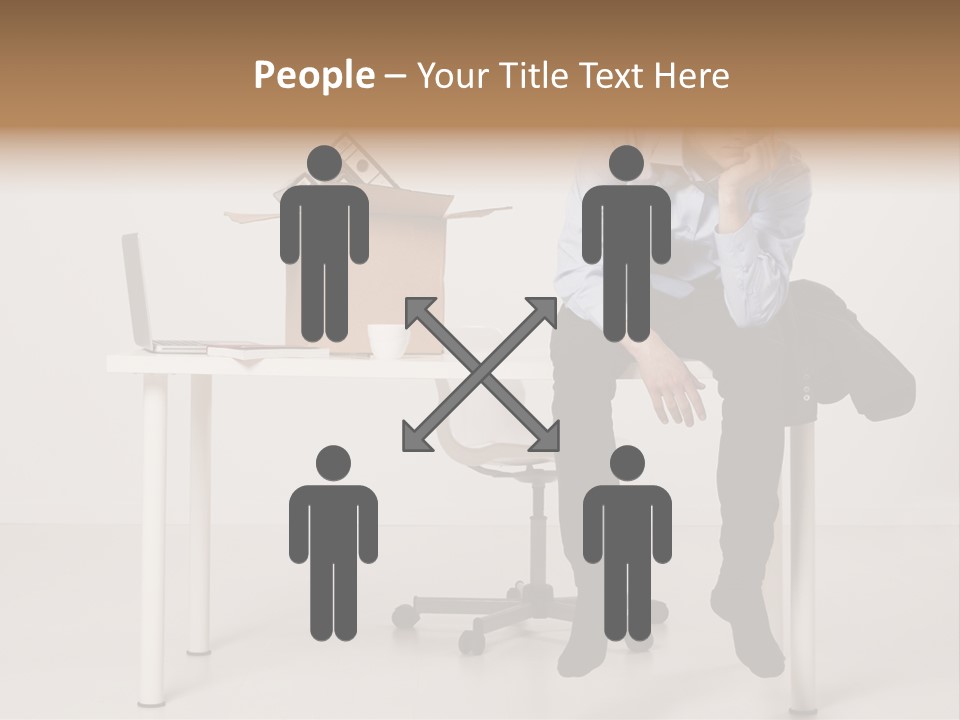 Grey Office Economy PowerPoint Template