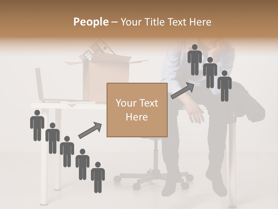 Grey Office Economy PowerPoint Template