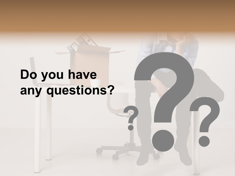 Grey Office Economy PowerPoint Template