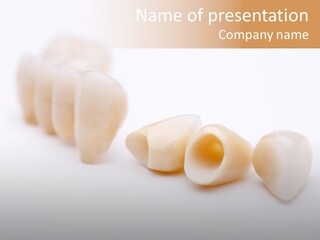 Precision Jaw Dental Crown PowerPoint Template