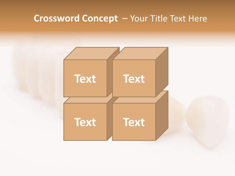 Precision Jaw Dental Crown PowerPoint Template