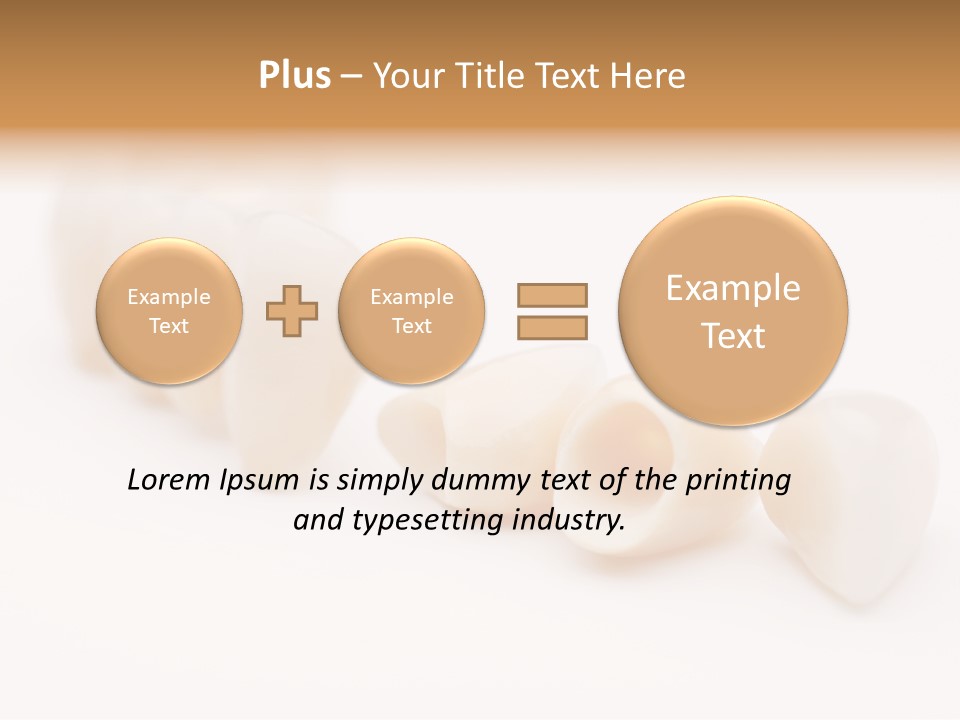 Precision Jaw Dental Crown PowerPoint Template