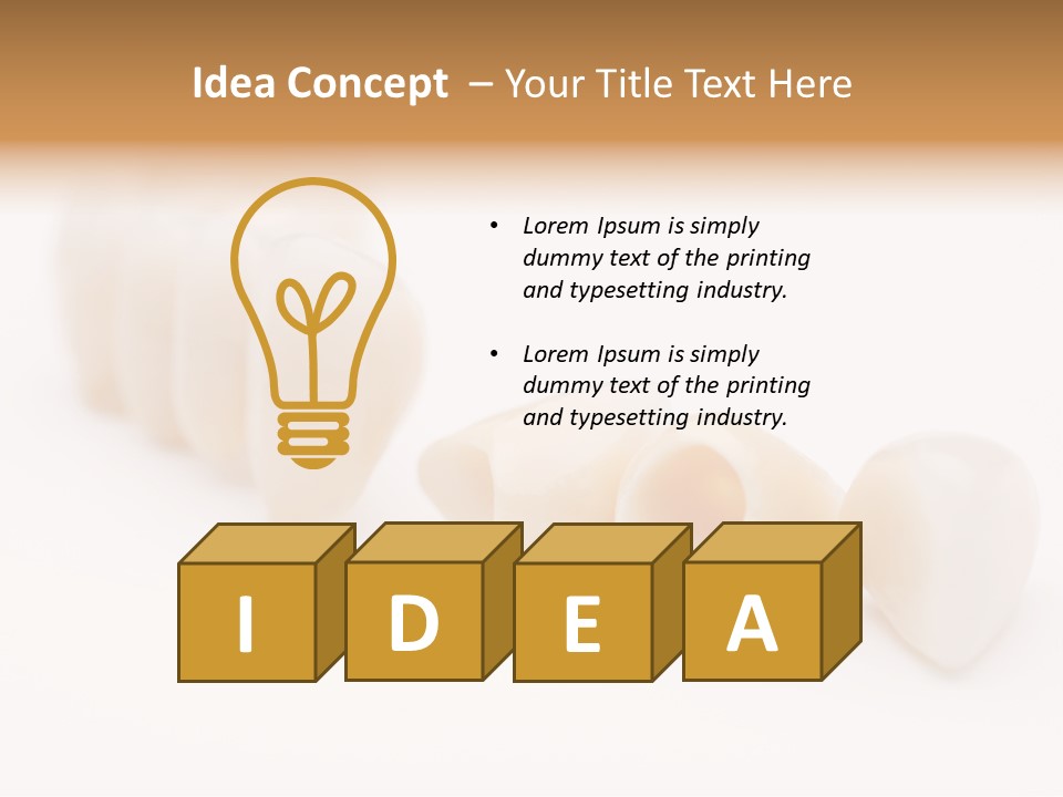 Precision Jaw Dental Crown PowerPoint Template