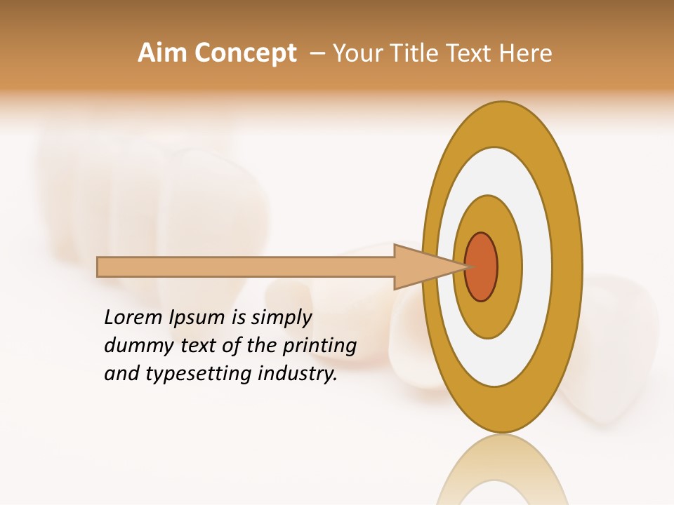 Precision Jaw Dental Crown PowerPoint Template