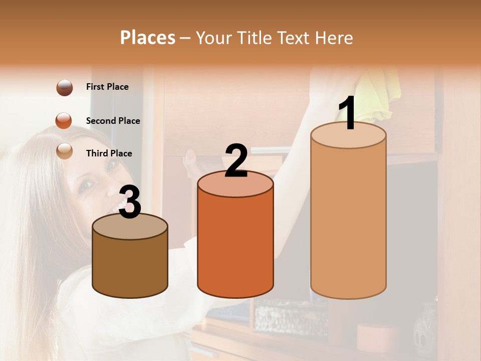 Household Housekeeping Door PowerPoint Template