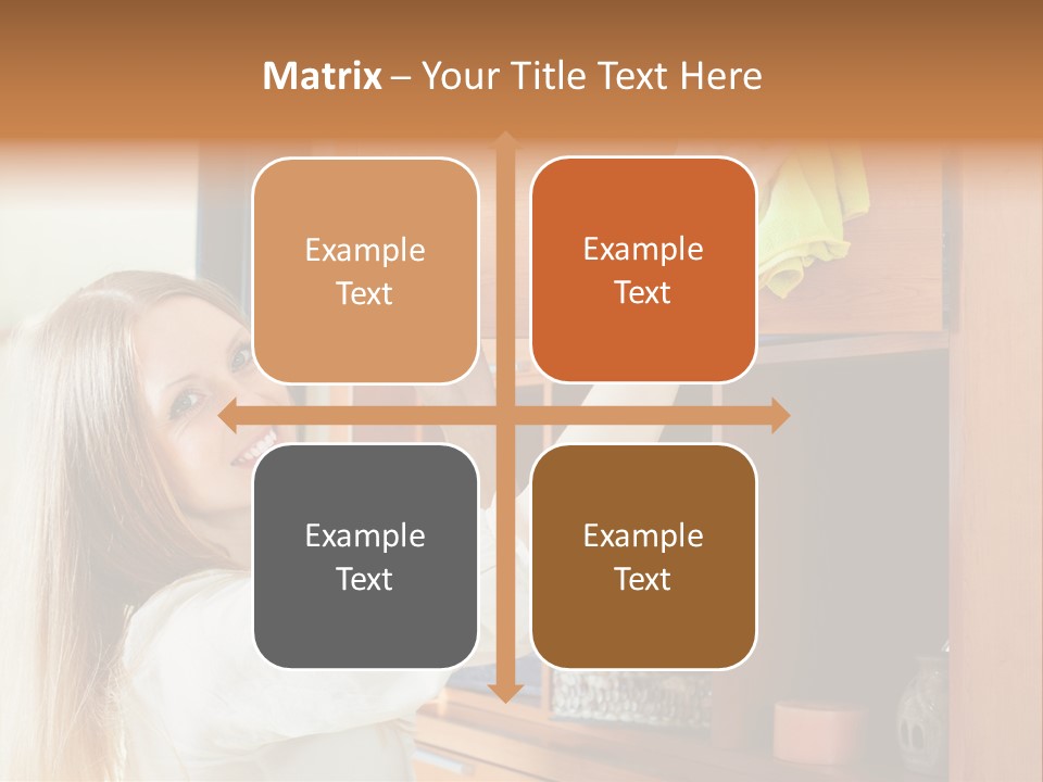 Household Housekeeping Door PowerPoint Template