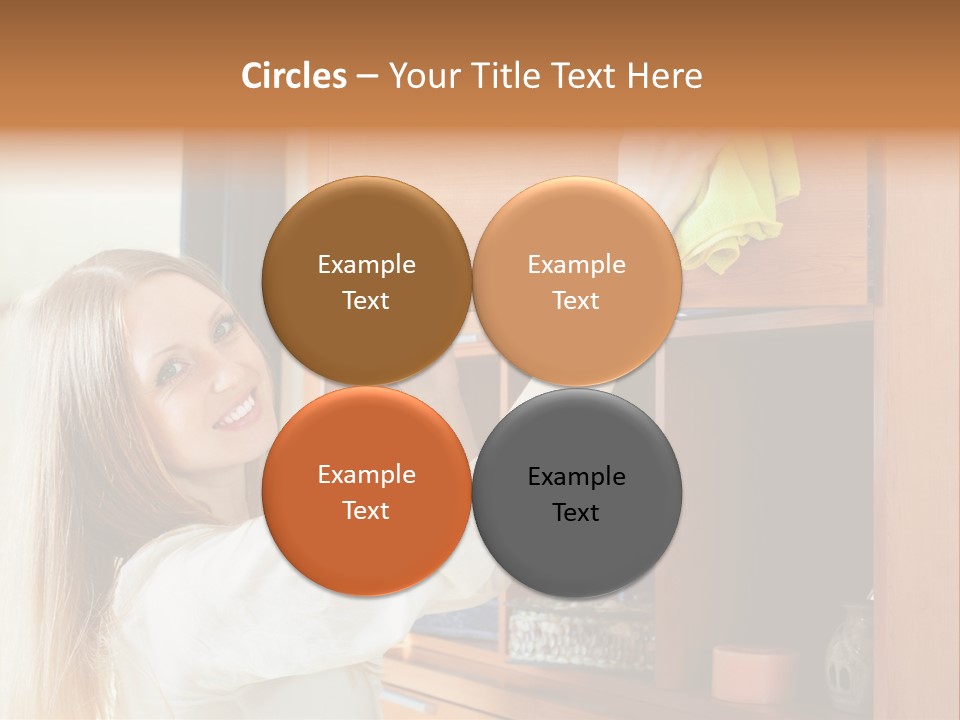 Household Housekeeping Door PowerPoint Template