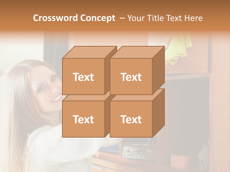 Household Housekeeping Door PowerPoint Template