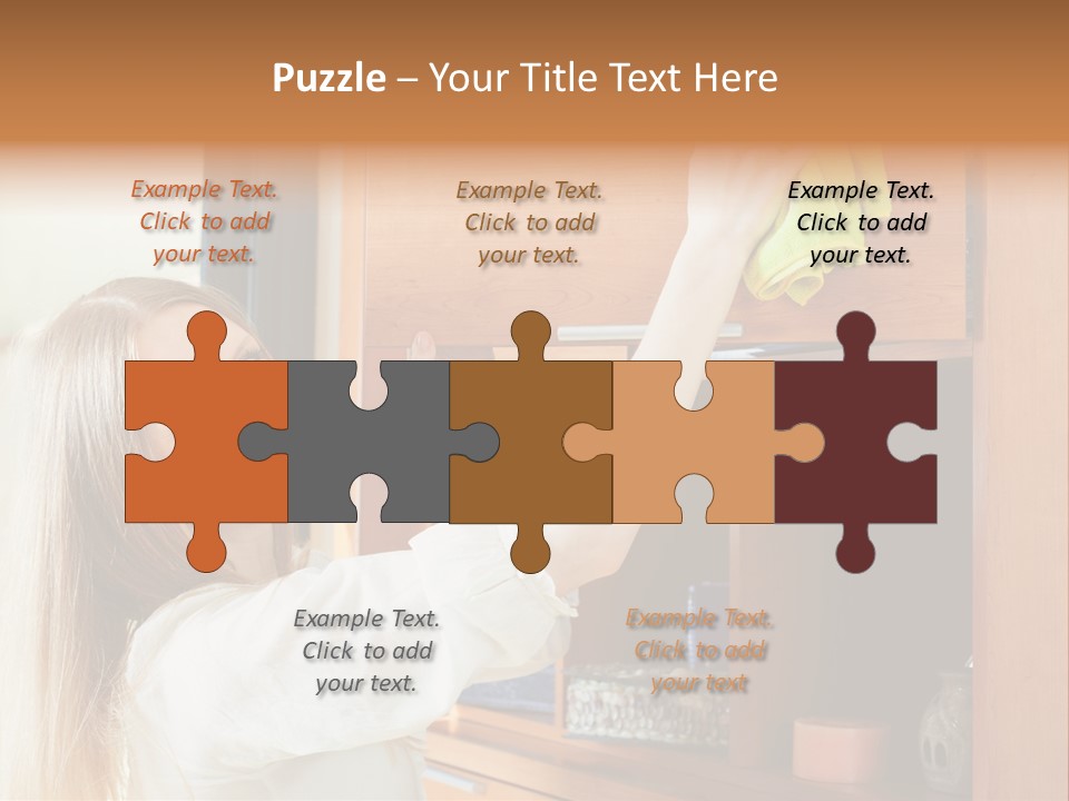 Household Housekeeping Door PowerPoint Template