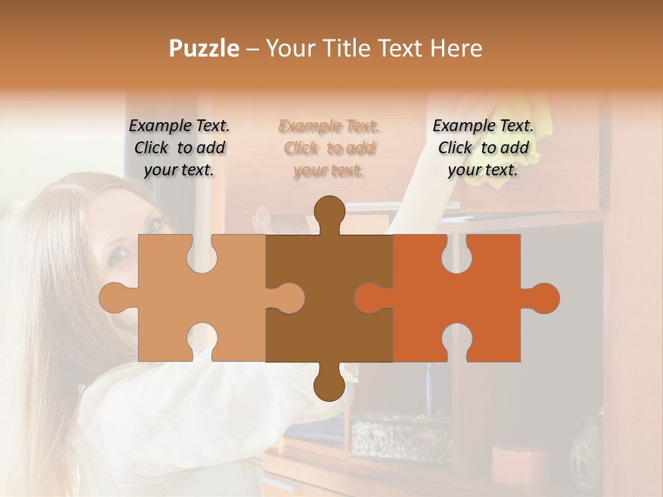 Household Housekeeping Door PowerPoint Template