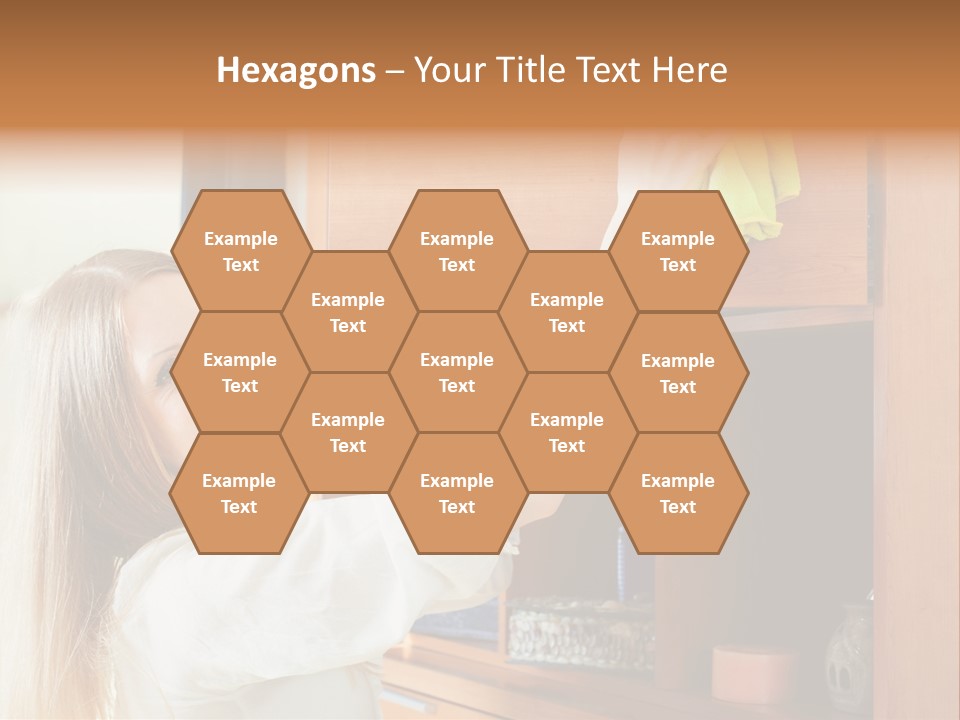 Household Housekeeping Door PowerPoint Template