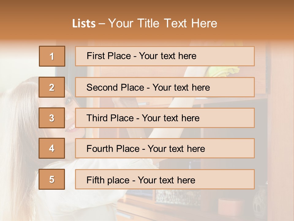 Household Housekeeping Door PowerPoint Template