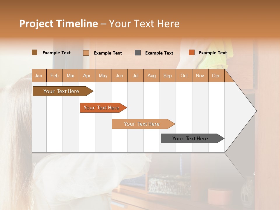 Household Housekeeping Door PowerPoint Template