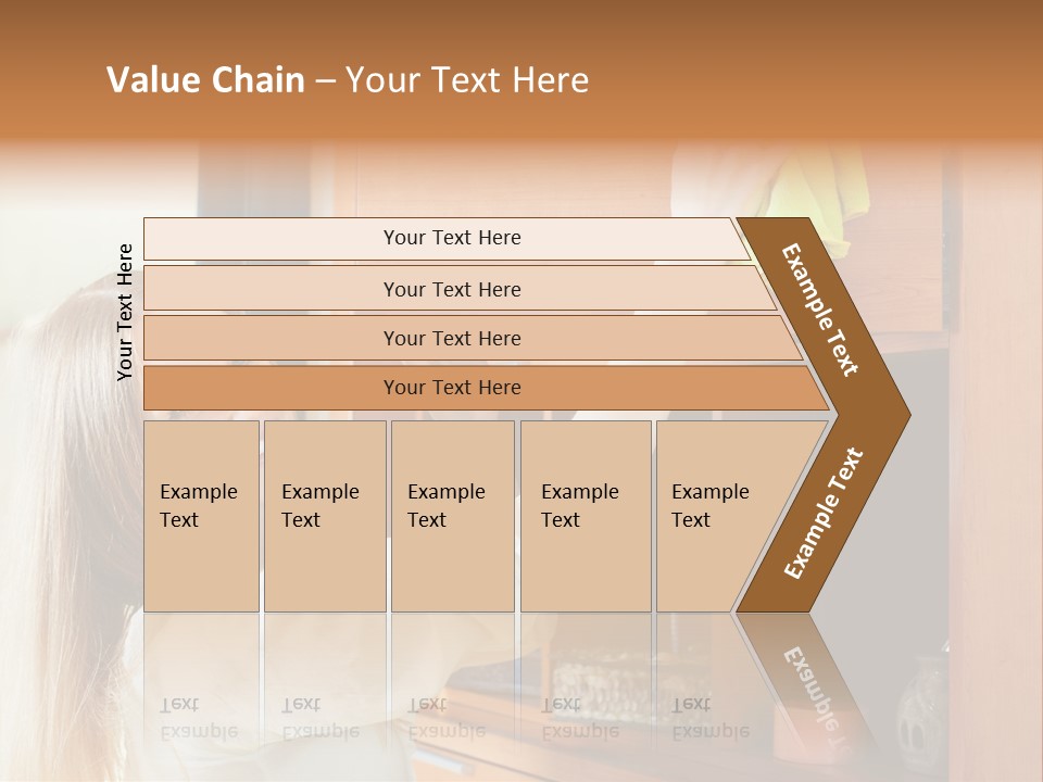 Household Housekeeping Door PowerPoint Template