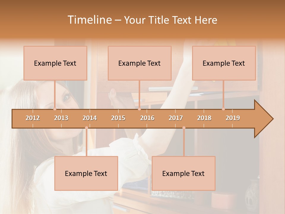 Household Housekeeping Door PowerPoint Template