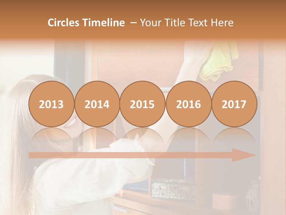 Household Housekeeping Door PowerPoint Template