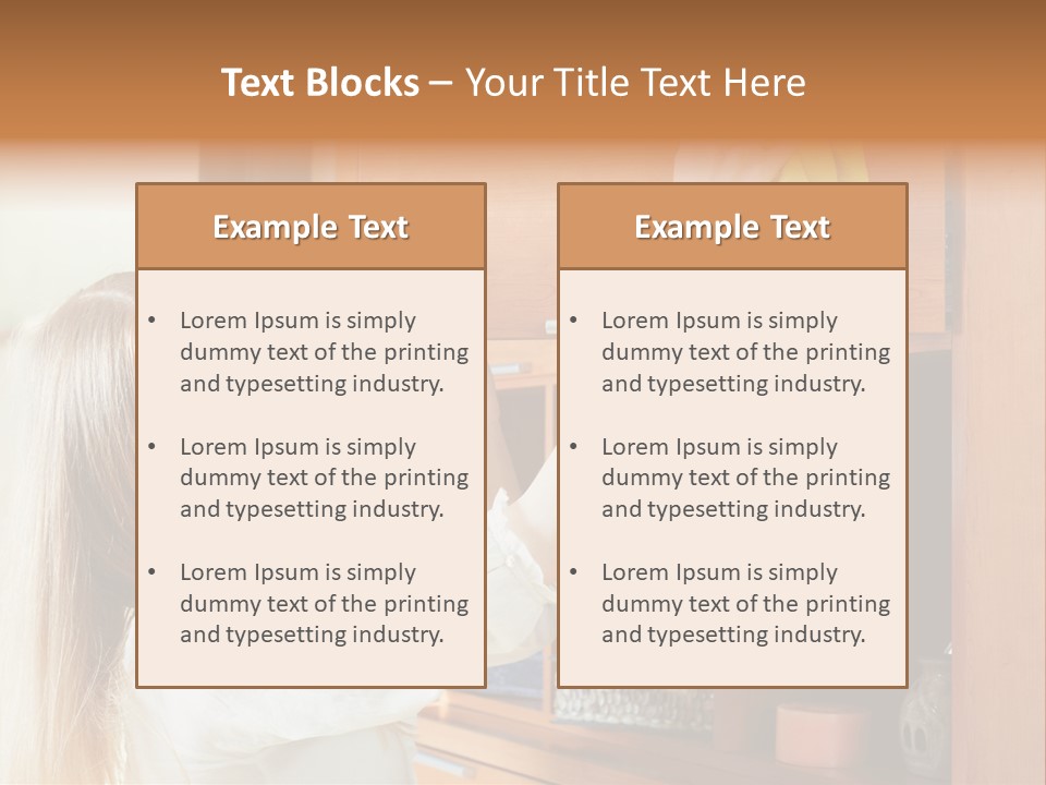 Household Housekeeping Door PowerPoint Template
