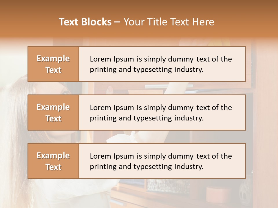 Household Housekeeping Door PowerPoint Template