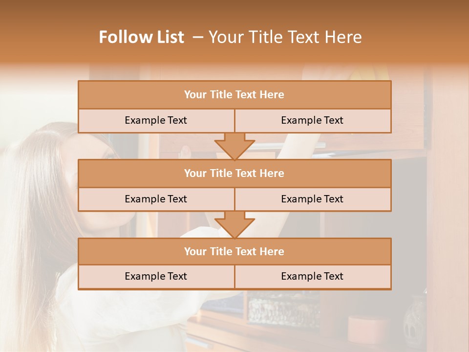 Household Housekeeping Door PowerPoint Template