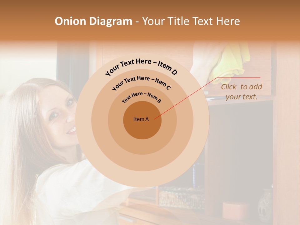 Household Housekeeping Door PowerPoint Template