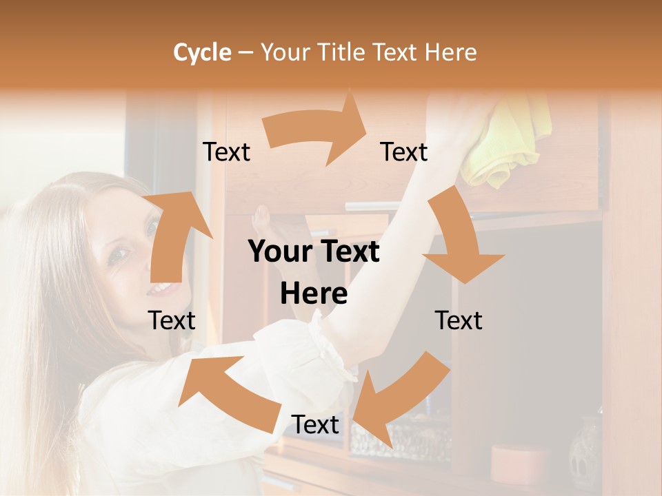 Household Housekeeping Door PowerPoint Template