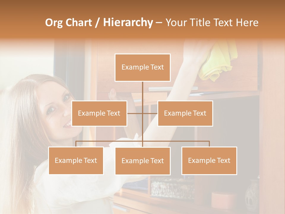 Household Housekeeping Door PowerPoint Template