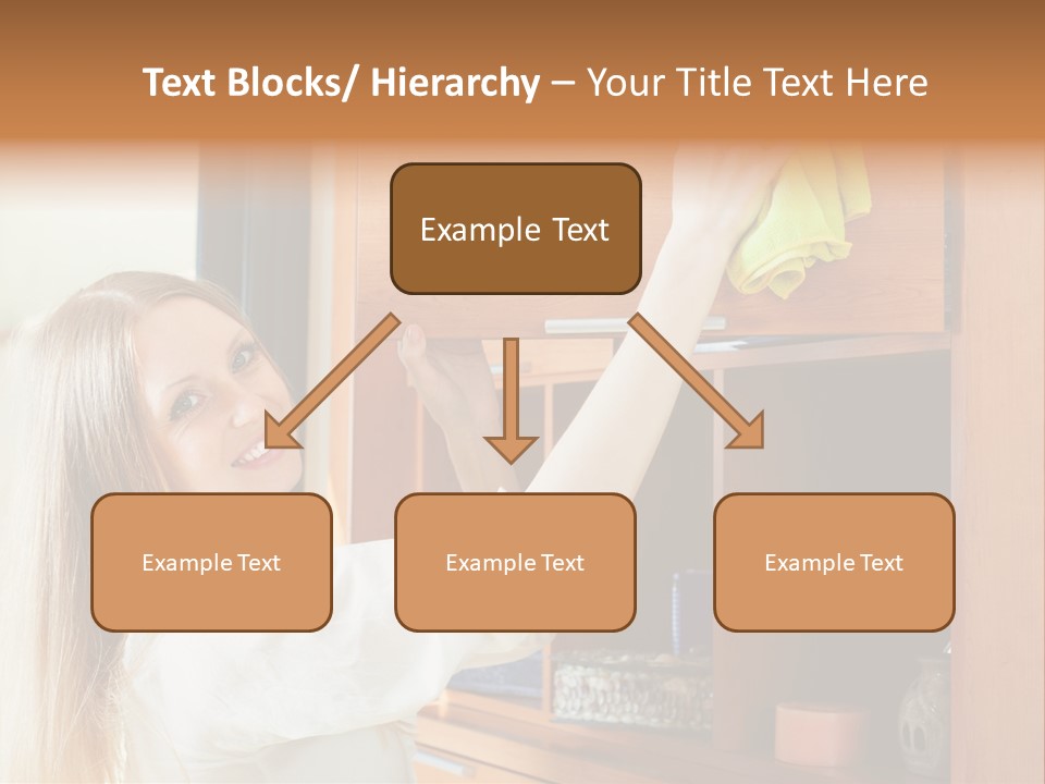 Household Housekeeping Door PowerPoint Template