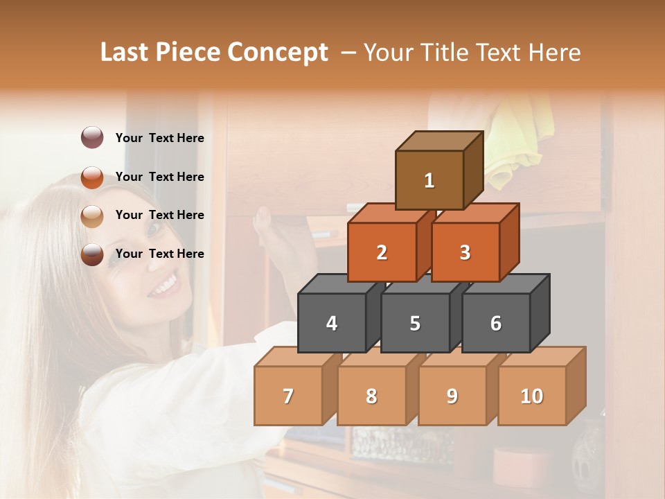 Household Housekeeping Door PowerPoint Template