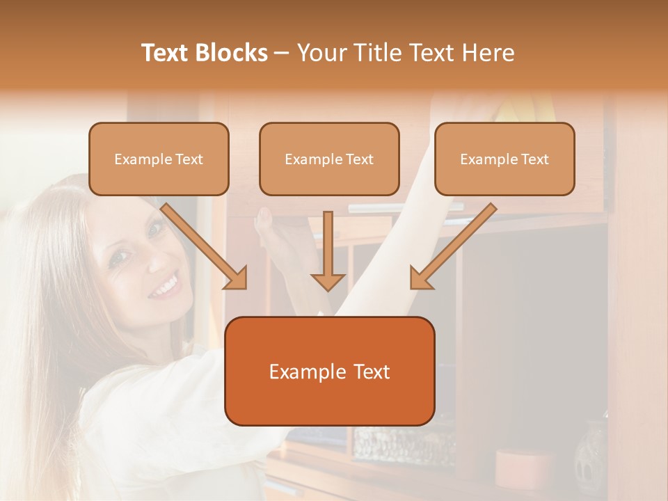 Household Housekeeping Door PowerPoint Template