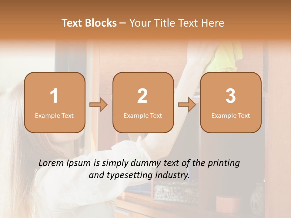 Household Housekeeping Door PowerPoint Template
