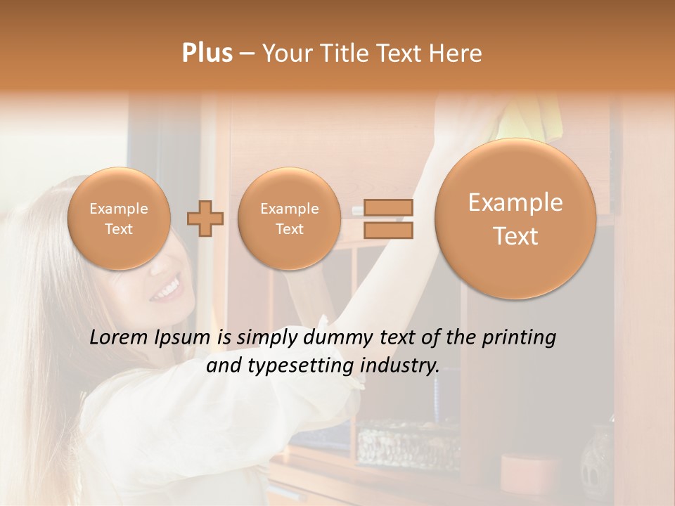 Household Housekeeping Door PowerPoint Template