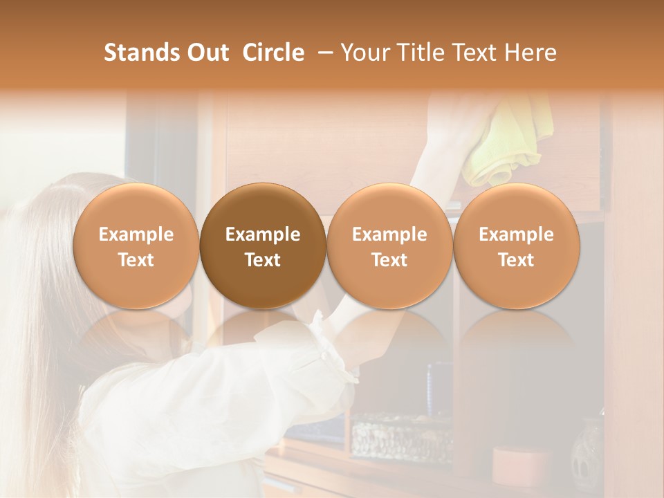 Household Housekeeping Door PowerPoint Template